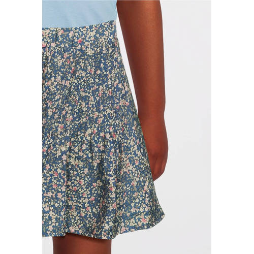 VERO MODA GIRL gebloemde rok VMIRIS blauw ecru roze Meisjes Viscose Bloemen 128