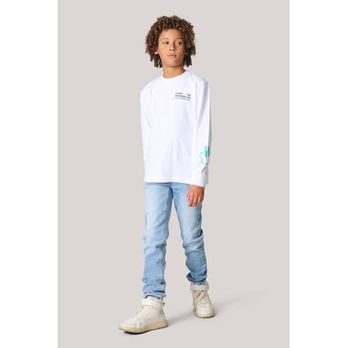 Shoeby regular fit jeans light blue Blauw Jongens Denim Effen 134