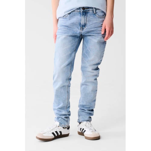 Shoeby regular fit jeans light blue Blauw Jongens Denim Effen - maat 152 afbeelding