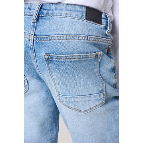 Shoeby regular fit jeans light blue Blauw Jongens Denim Effen 134