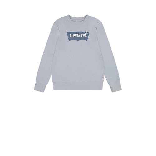 Levi's Kids sweater BATWING met logo lichtblauw Logo