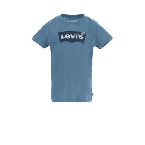 Levi's Kids T-shirt BATWING met logo middenblauw Jongens Katoen Ronde hals