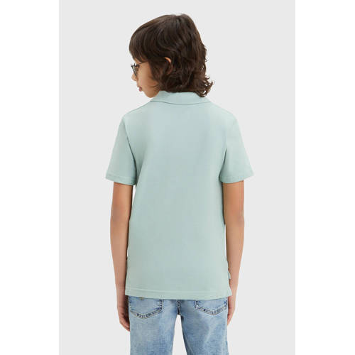 Levis Levi's Kids polo zachtgroen Jongens Katoen Polokraag Effen 116