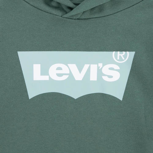 Levis Levi's Kids hoodie BATWING met logo donkergroen Sweater 116