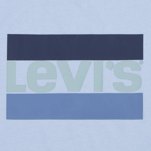 Levis Levi's Kids T-shirt met logo lichtblauw Jongens Logo 176