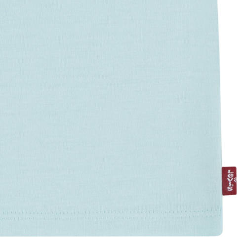 Levis Levi's Kids T-shirt BATWING met logo lichtblauw Meisjes Katoen Ronde hals 116