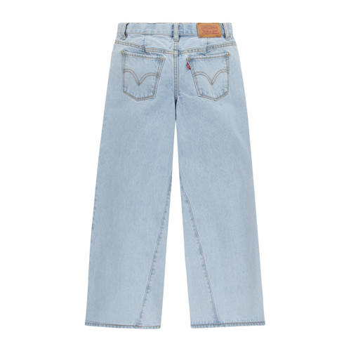 Levis Levi's Kids ALTERED '94 wide leg jeans tongue tied Blauw Meisjes Denim 140