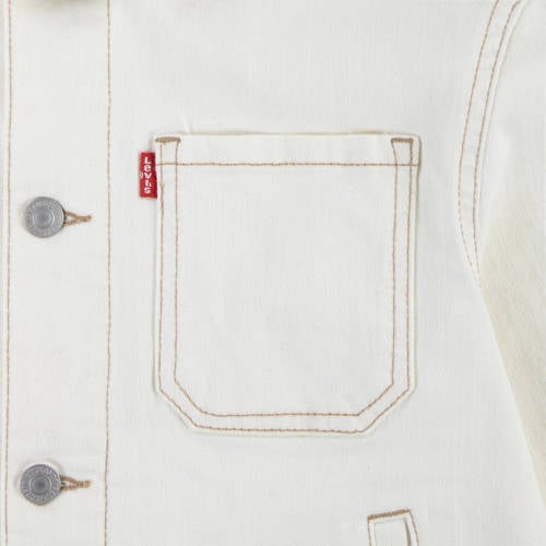 Levis Levi's Kids spijkerjas SUNRISE TRUCKER offwhite Ecru Jongens Denim Klassieke kraag 116