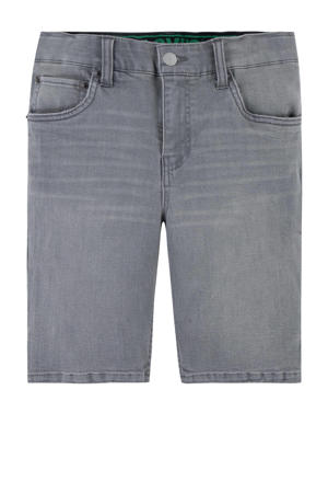 slim fit denim short graphite pencil