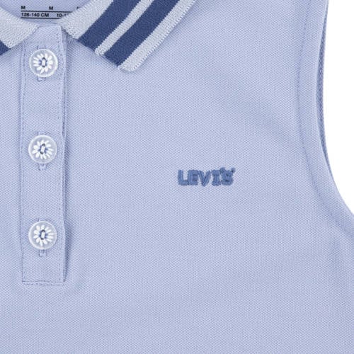 Levis Levi's Kids top lichtblauw Meisjes Katoen Polokraag Effen 116