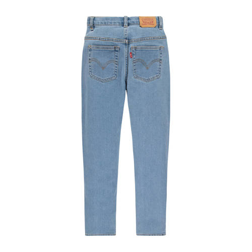 Levis Levi's Kids high waist mom jeans vibe check Blauw Meisjes Stretchdenim 128