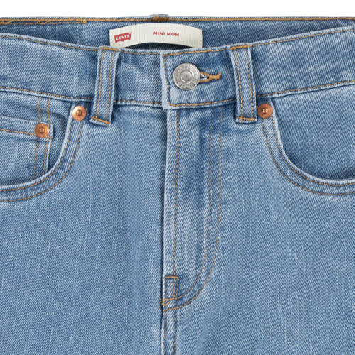 Levis Levi's Kids high waist mom jeans vibe check Blauw Meisjes Stretchdenim 116