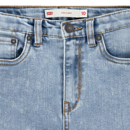 Levis Levi's Kids 726 high waist flared jeans be cool without destruction Blauw Meisjes Stretchdenim 128