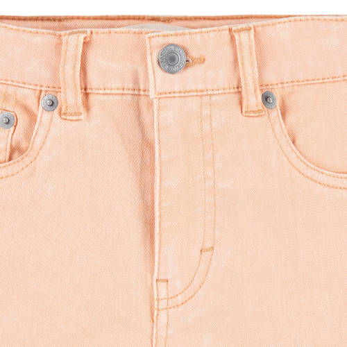 Levis Levi's Kids mom denim short coral sands Korte broek Oranje Meisjes Stretchdenim 116