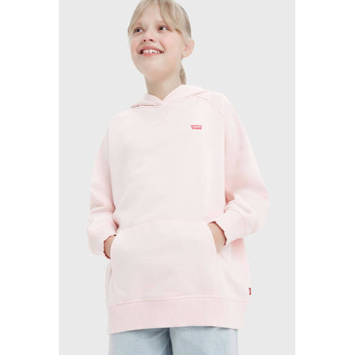 Levis Levi's Kids hoodie lichtroze Sweater Effen 116 | Sweater van Levi's