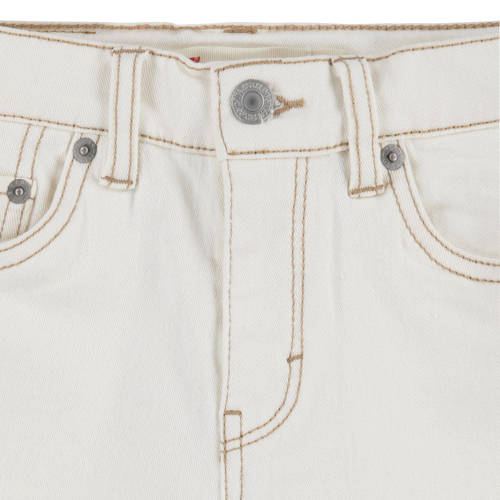Levis Levi's Kids wide leg jeans offwhite Ecru Meisjes Stretchkatoen Effen 116