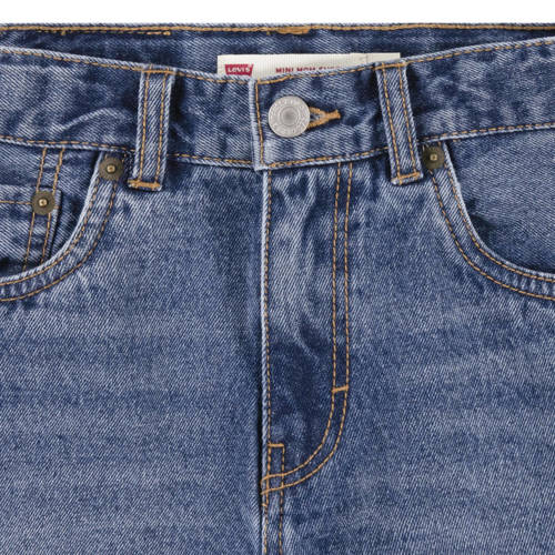 Levis Levi's Kids mom denim short pinky promise Korte broek Blauw Effen 116