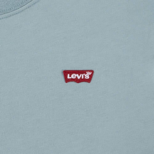 Levis Levi's Kids T-shirt grijsblauw Jongens Katoen Ronde hals Effen 116