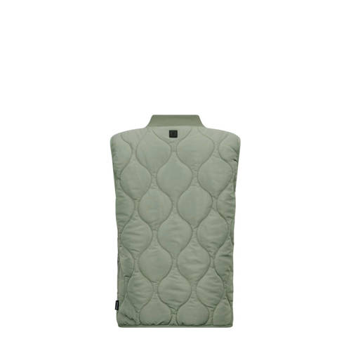 Retour Jeans bodywarmer Boyd armygroen Jongens Polyester Ronde hals Effen 134 140