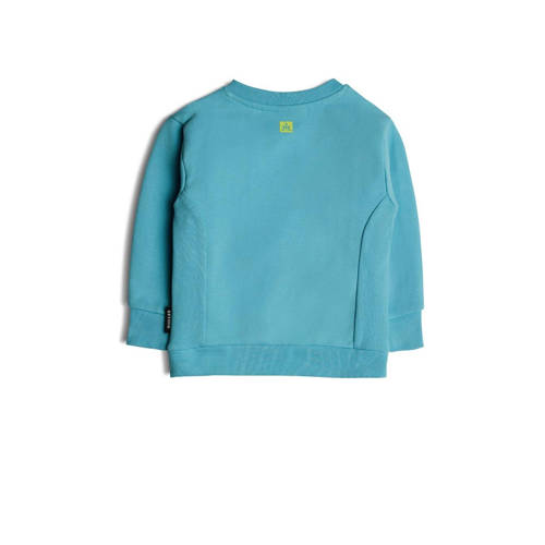 Retour Jeans Retour Mini sweater Rider met printopdruk aquablauw Printopdruk 104