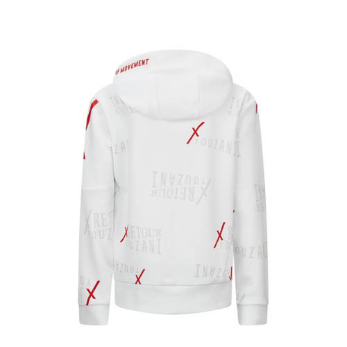 Retour Jeans Retour X Touzani hoodie Hop met all over print wit rood Sweater All over print 122 128