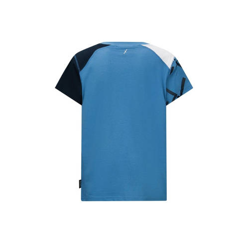 Retour Jeans Retour X Touzani T-shirt Goal met printopdruk blauw donkerblauw Jongens Katoen Ronde hals 146 152