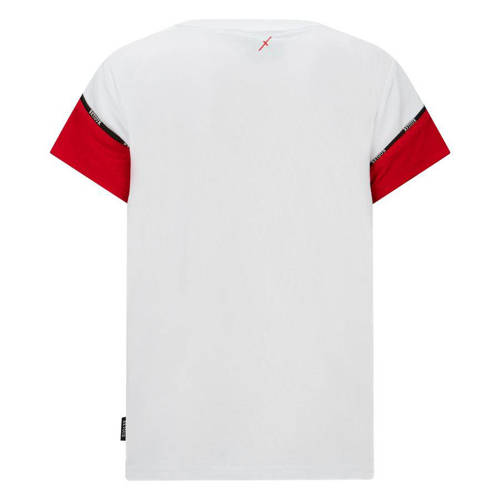 Retour Jeans Retour X Touzani T-shirt Ball wit rood Jongens Polyester Ronde hals Meerkleurig 134 140