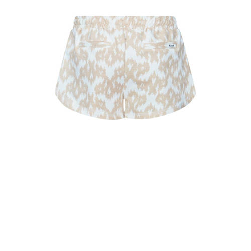 Retour Jeans casual short Rebecca met all over print beige wit Korte broek Meisjes Polyester 116
