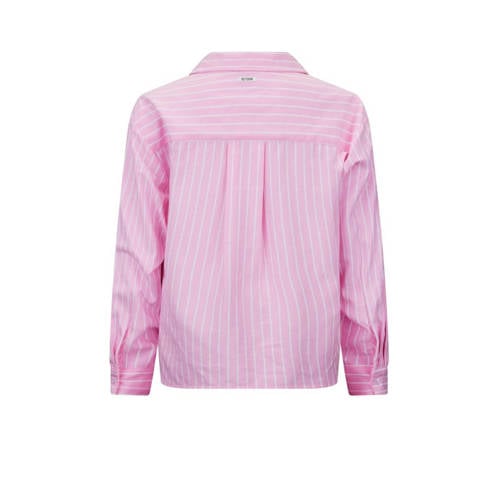 Retour Jeans gestreepte blouse Bibi roze wit Meisjes Katoen Klassieke kraag 134 140