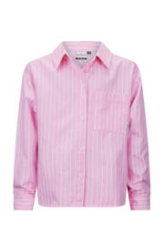 thumbnail: Retour Jeans gestreepte blouse Bibi roze/wit