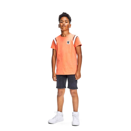 Retour Jeans T-shirt Rico oranje Jongens Katoen Ronde hals Meerkleurig 116