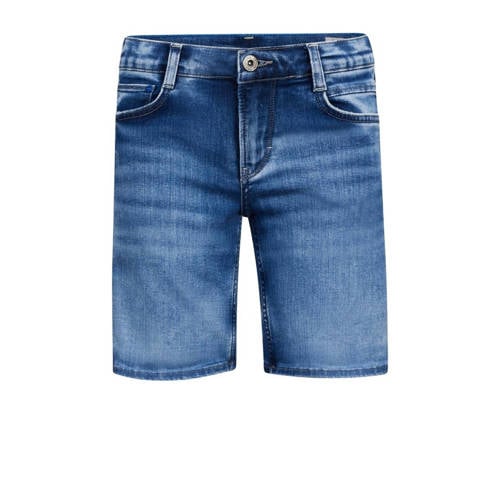 Retour Jeans denim short Reven Indigo medium blue denim Korte broek Blauw Jongens Stretchdenim