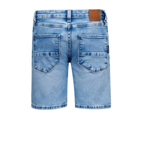 Retour Jeans denim short Reven Vintage light blue denim Korte broek Blauw Jongens Stretchdenim 170