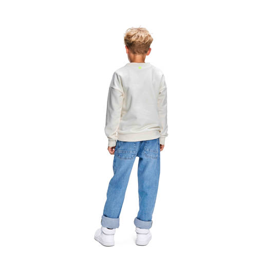 Retour Jeans sweater Kyle met printopdruk ecru Printopdruk 116