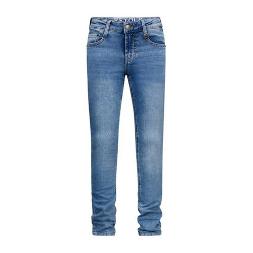 Retour Jeans straight fit jeans Luigi indigo Blauw Jongens Jog denim Effen