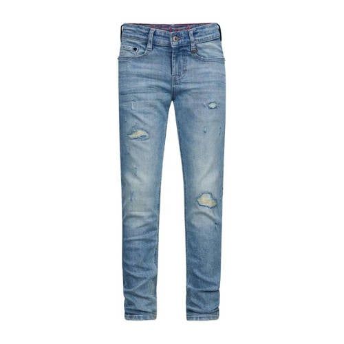 Retour Jeans tapered fit jeans Wulf Repair light blue denim Blauw Jongens Stretchdenim