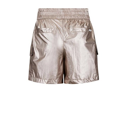 Retour Jeans metallic high waist cargo short Otisha goud metallic Korte broek Meisjes Polyester 122 128