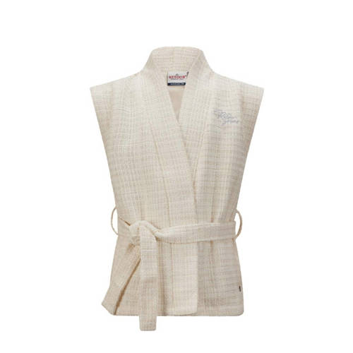 Retour Jeans gilet Dasha offwhite Beige Meisjes Polyester Openvallende hals - maat 170/176 afbeelding