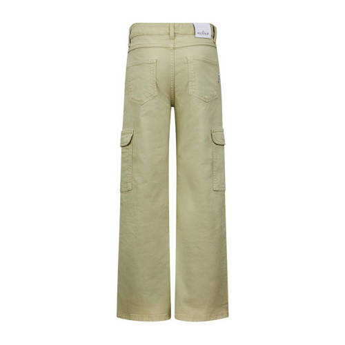 Retour Jeans loose fit cargobroek Torry mosgroen Meisjes Stretchkatoen 116