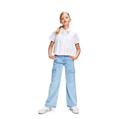 Retour Jeans blouse Fee wit Meisjes Katoen Klassieke kraag Effen 158 164