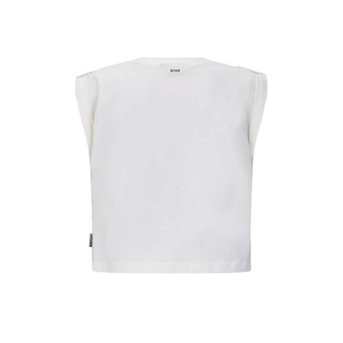Retour Jeans T-shirt Karmen met printopdruk wit Meisjes Katoen Ronde hals 146 152