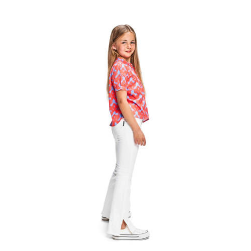 Retour Jeans flared jeans Valentina white denim Wit Meisjes Stretchdenim 116