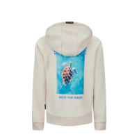 thumbnail: Retour Jeans hoodie Otis met backprint beige