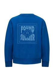 thumbnail: Retour Jeans sweater Andrew met backprint hardblauw