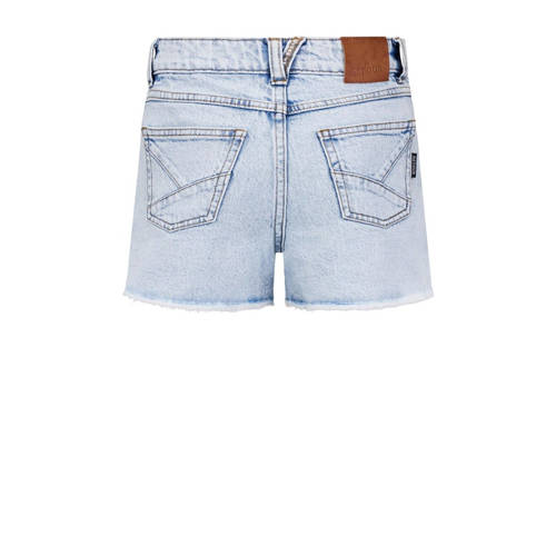 Retour Jeans denim short Amelie bleached blue denim Korte broek Blauw Meisjes Stretchdenim 116