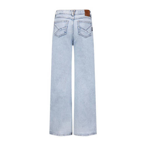 Retour Jeans high waist wide leg jeans Gigi bleached blue denim Blauw Meisjes Stretchdenim 116