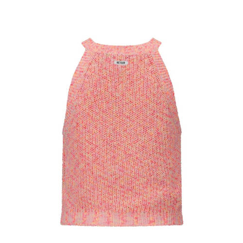 Retour Jeans gemêleerde fijngebreide top Gerry zachtroze Meisjes Polyester Ronde hals 170 176