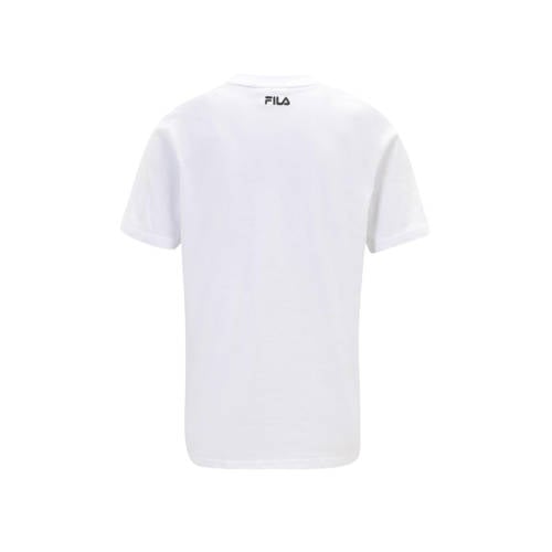 Fila T-shirt met printopdruk wit Meisjes Katoen Ronde hals Printopdruk 134 140