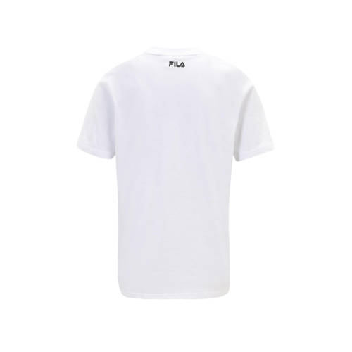 Fila T-shirt met printopdruk wit Meisjes Katoen Ronde hals Printopdruk 134 140