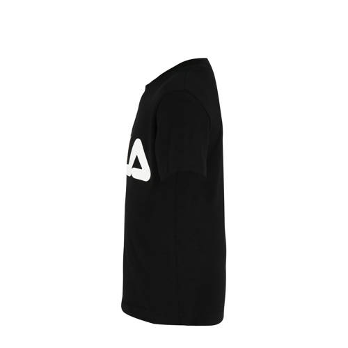 Fila T-shirt met logo zwart Katoen Ronde hals Logo 110 116